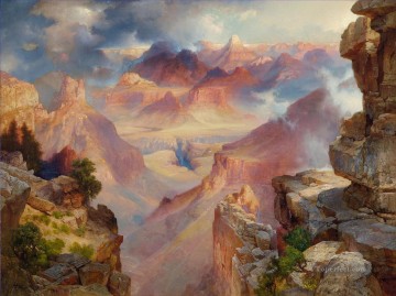 thomas kinkade Painting - Grand Canyon Thomas Moran